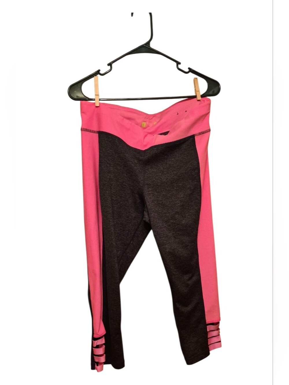 Xersion Pink and Black Womens' Leggings, Size Lg